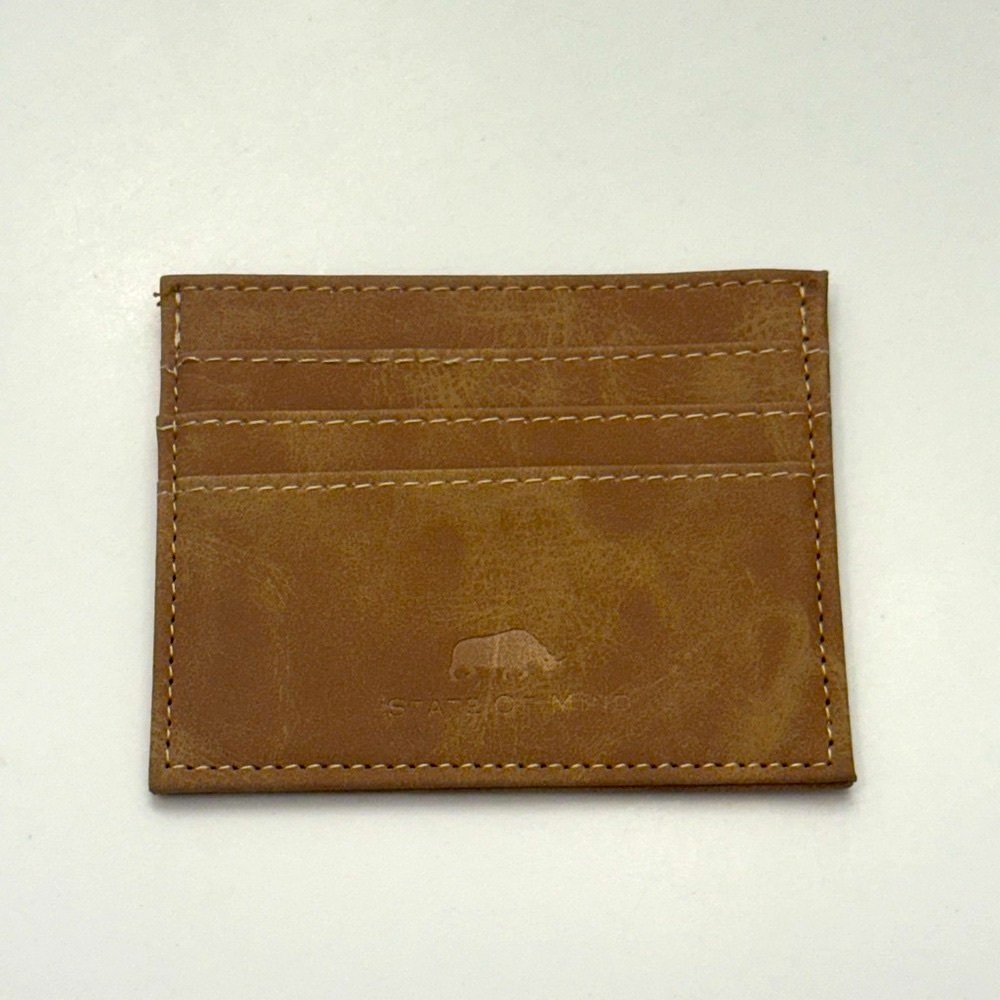 NWOT State of Mind Vegan Leather Cardholder | OS | Tan / Brown
